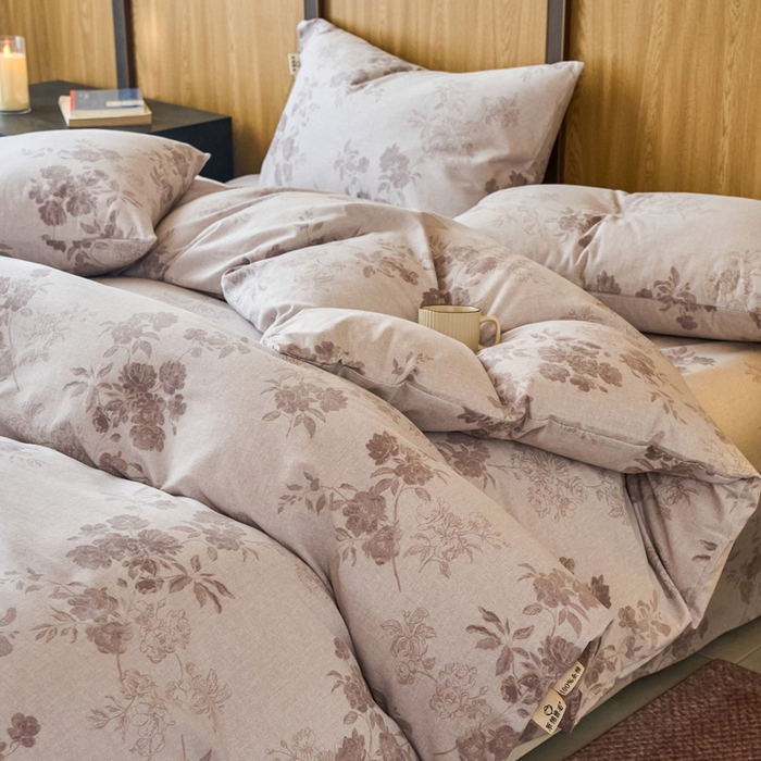 91家纺网 家纺一手货源 找家纺 （总）春皖家纺 2025新款原棉磨毛四件套-风格一