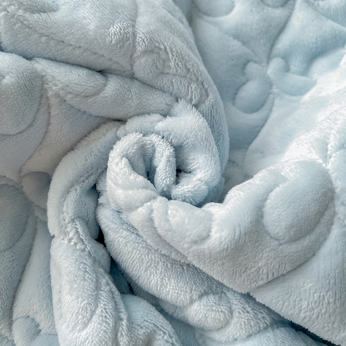 91家纺网 家纺一手货源 找家纺 罗艺轩 2025新款简约雕花牛奶绒可拆卸床裙四件套蝶恋（已申专版，严格控价） 蝶恋-蓝