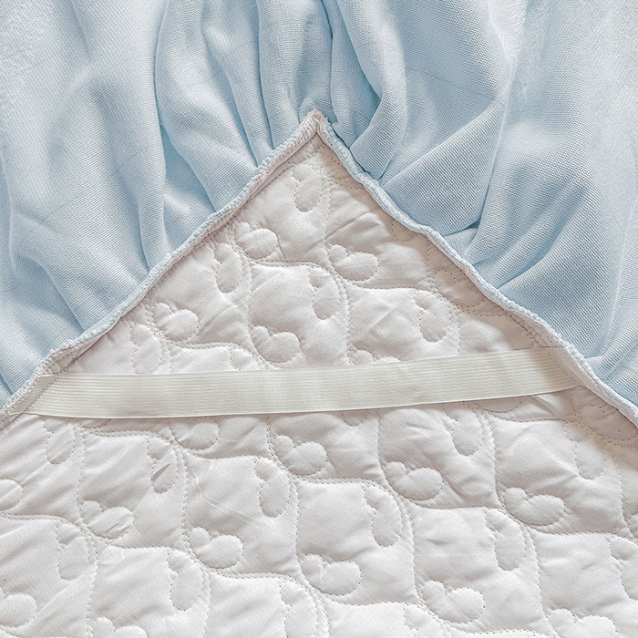 91家纺网 家纺一手货源 找家纺 罗艺轩 2025新款简约雕花牛奶绒可拆卸床裙四件套蝶恋（已申专版，严格控价） 蝶恋-蓝