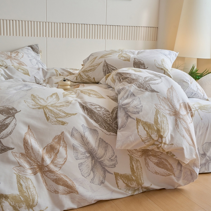 91家纺网 家纺一手货源 找家纺 春皖家纺 2025新款原棉磨毛四件套-风格一留香