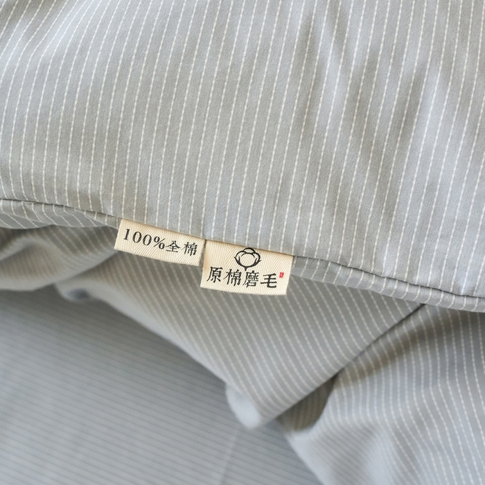 91家纺网 家纺一手货源 找家纺 春皖家纺 2025新款原棉磨毛四件套-风格一雾灰细语