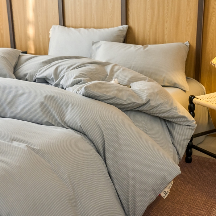 91家纺网 家纺一手货源 找家纺 春皖家纺 2025新款原棉磨毛四件套-风格一雾灰细语