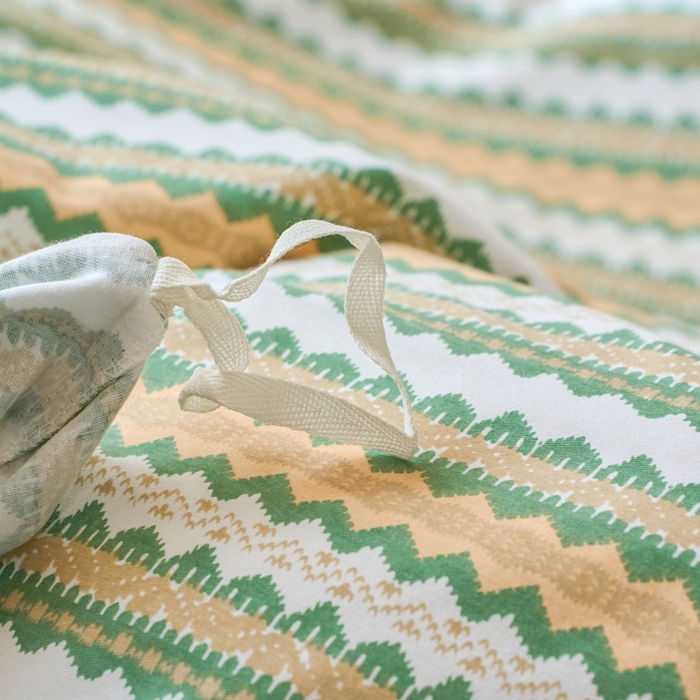 91家纺网 家纺一手货源 找家纺 春皖家纺 2025新款全棉原棉磨毛色织水洗单被套回暖系列-风格二 拿坡里