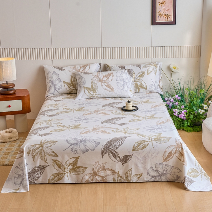 91家纺网 家纺一手货源 找家纺 （总）春皖家纺 2025新款原棉磨毛单床单 床单单件-风格一