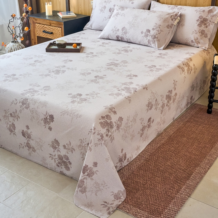 91家纺网 家纺一手货源 找家纺 （总）春皖家纺 2025新款原棉磨毛单床单 床单单件-风格一