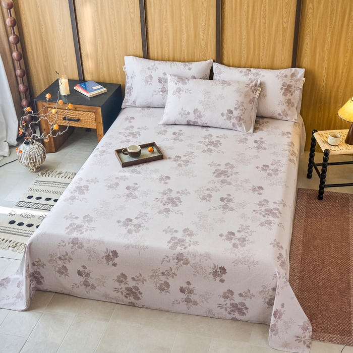 91家纺网 家纺一手货源 找家纺 （总）春皖家纺 2025新款原棉磨毛单床单 床单单件-风格一