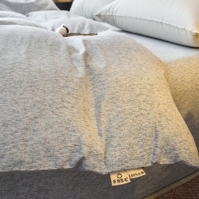 91家纺网 家纺一手货源 找家纺 春皖家纺 2025新款全棉原棉磨毛色织水洗单被套回暖系列-风格二 幸福里