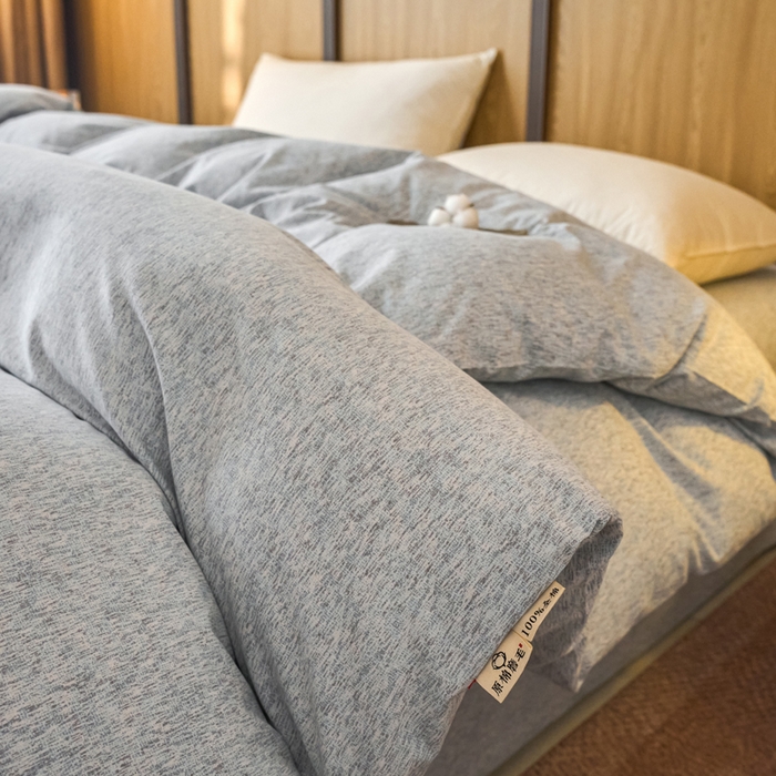 91家纺网 家纺一手货源 找家纺 春皖家纺 2025新款全棉原棉磨毛色织水洗单被套回暖系列-风格二 幸福里