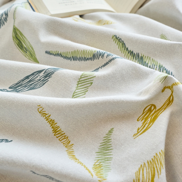 91家纺网 家纺一手货源 找家纺 春皖家纺 2025新款全棉原棉磨毛色织水洗单被套回暖系列-风格二 叶晴川