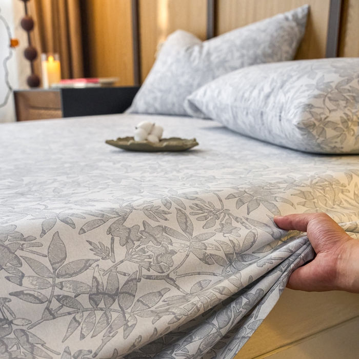 91家纺网 家纺一手货源 找家纺 春皖家纺 2025新款原棉磨毛单床单 床单单件-风格一恋影春天