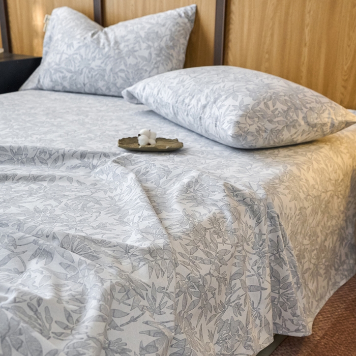 91家纺网 家纺一手货源 找家纺 春皖家纺 2025新款原棉磨毛单床单 床单单件-风格一恋影春天