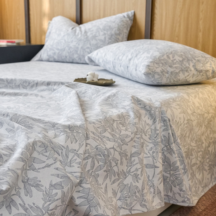 91家纺网 家纺一手货源 找家纺 春皖家纺 2025新款原棉磨毛单床单 床单单件-风格一恋影春天