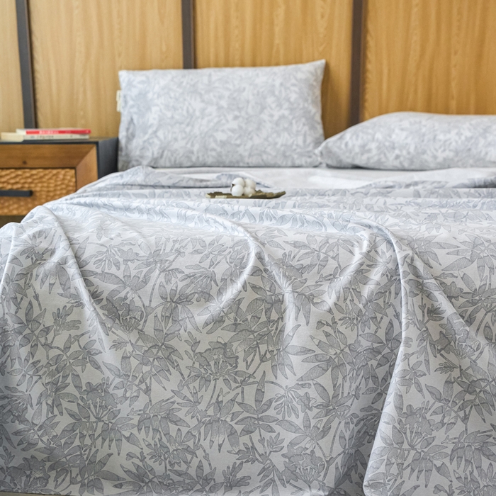 91家纺网 家纺一手货源 找家纺 春皖家纺 2025新款原棉磨毛单床单 床单单件-风格一恋影春天