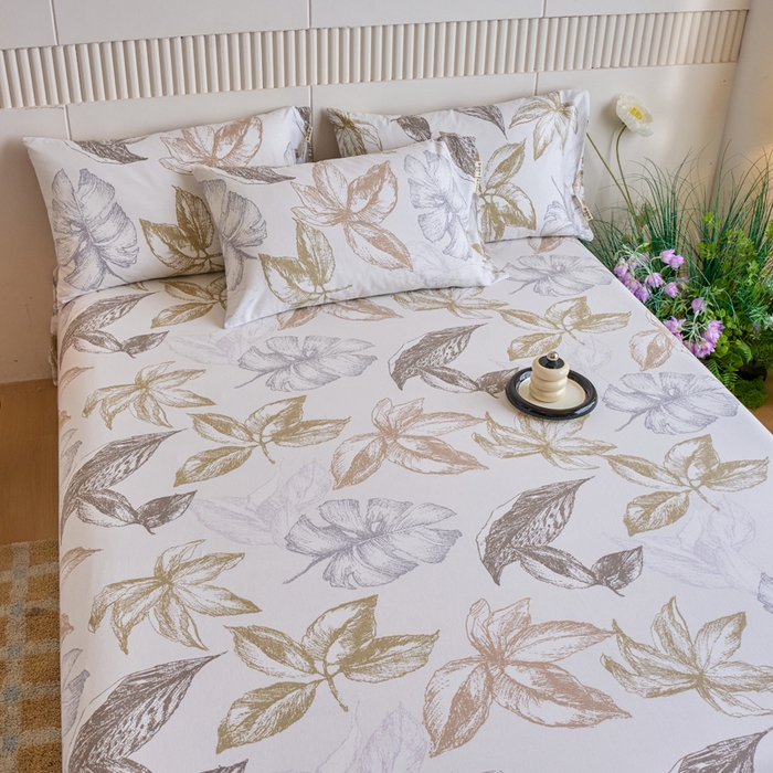 91家纺网 家纺一手货源 找家纺 春皖家纺 2025新款原棉磨毛单床单 床单单件-风格一留香