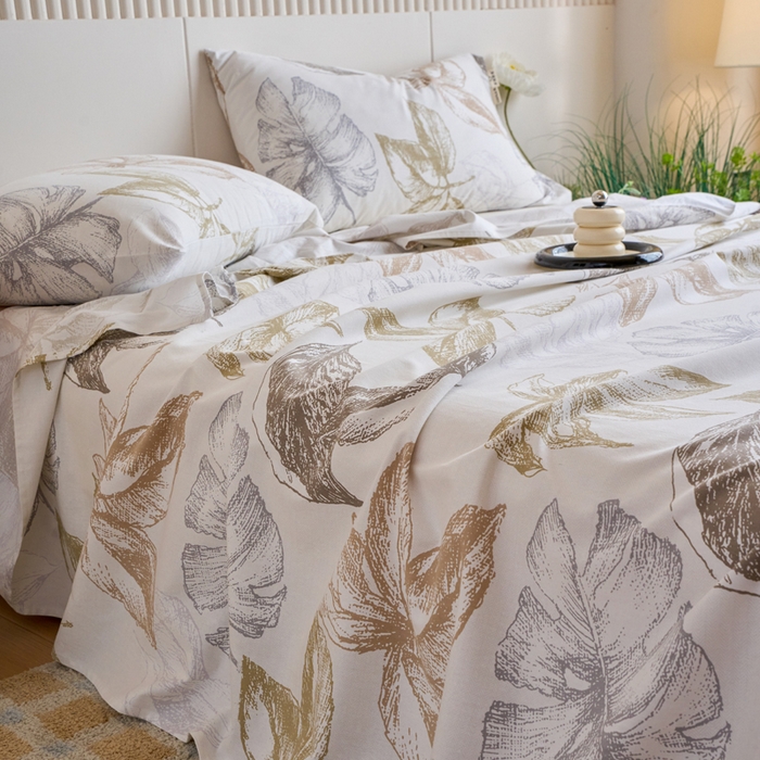 91家纺网 家纺一手货源 找家纺 春皖家纺 2025新款原棉磨毛单床单 床单单件-风格一留香