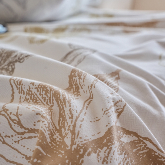 91家纺网 家纺一手货源 找家纺 春皖家纺 2025新款原棉磨毛单床单 床单单件-风格一留香