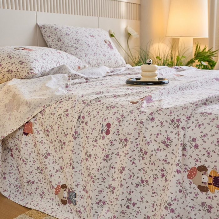 91家纺网 家纺一手货源 找家纺 春皖家纺 2025新款原棉磨毛单床单 床单单件-风格一旺财