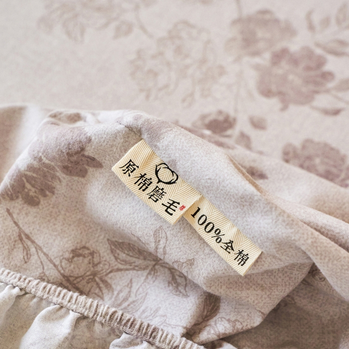 91家纺网 家纺一手货源 找家纺 （总）春皖家纺 2025新款原棉磨毛单床笠 床笠单件-风格一