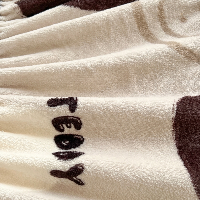 91家纺网 家纺一手货源 找家纺 铭成家纺 2025新款牛奶绒夹棉保暖床笠 酷乐熊