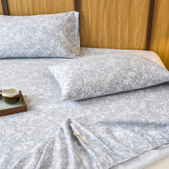 91家纺网 家纺一手货源 找家纺 春皖家纺 2025新款原棉磨毛单床笠 床笠单件-风格一恋影春天