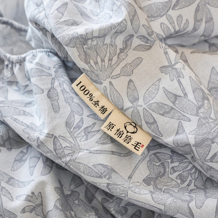 91家纺网 家纺一手货源 找家纺 春皖家纺 2025新款原棉磨毛单床笠 床笠单件-风格一恋影春天