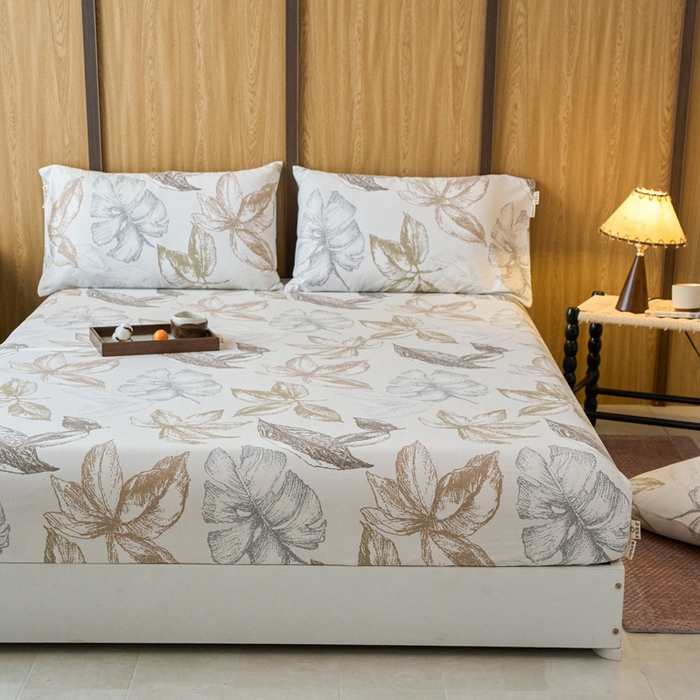 91家纺网 家纺一手货源 找家纺 春皖家纺 2025新款原棉磨毛单床笠 床笠单件-风格一留香