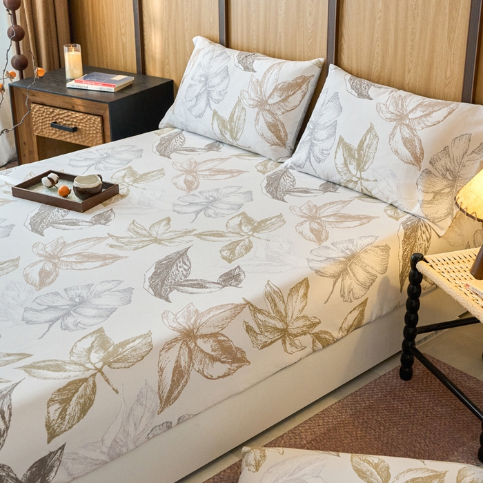 91家纺网 家纺一手货源 找家纺 春皖家纺 2025新款原棉磨毛单床笠 床笠单件-风格一留香