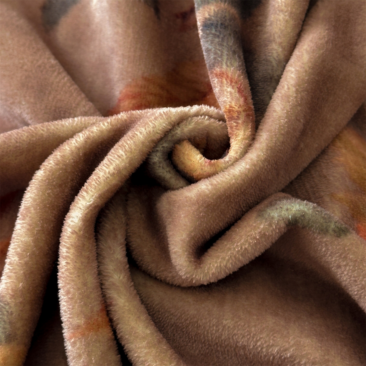 91家纺网 家纺一手货源 找家纺 （总）一左一右 2025秋冬新款法式复古风数码印花高克重花边牛奶绒四件套-莫妮卡（提供买家秀）