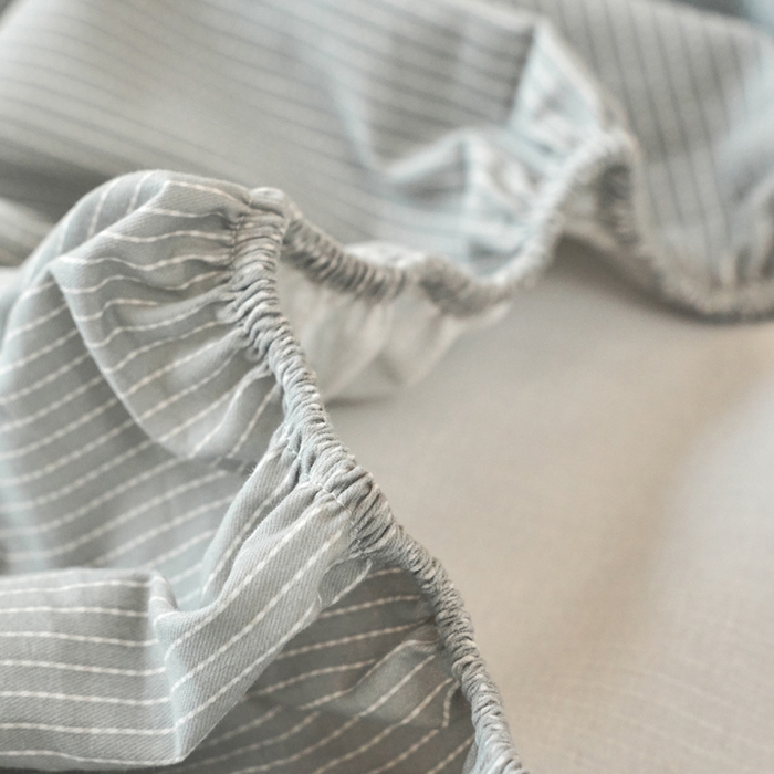 91家纺网 家纺一手货源 找家纺 春皖家纺 2025新款原棉磨毛单床笠 床笠单件-风格一雾灰细语