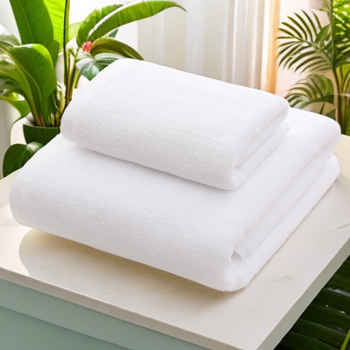 91家纺网 家纺一手货源 找家纺 （总）彩虹毛巾 2025新款无印风纯色21股纯棉毛巾浴巾套装加厚大毛巾大浴巾组合（规格： 毛巾:34*75CM 浴巾:70*140CM）