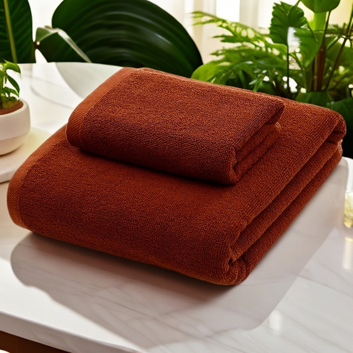 91家纺网 家纺一手货源 找家纺 （总）彩虹毛巾 2025新款无印风纯色21股纯棉毛巾浴巾套装加厚大毛巾大浴巾组合（规格： 毛巾:34*75CM 浴巾:70*140CM）