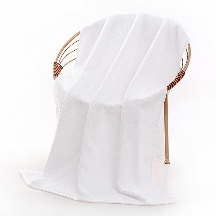 91家纺网 家纺一手货源 找家纺 彩虹毛巾 2025新款无印风纯色21股纯棉毛巾浴巾套装加厚大毛巾大浴巾组合（规格： 毛巾:34*75CM 浴巾:70*140CM） 纯色白浴巾 通用