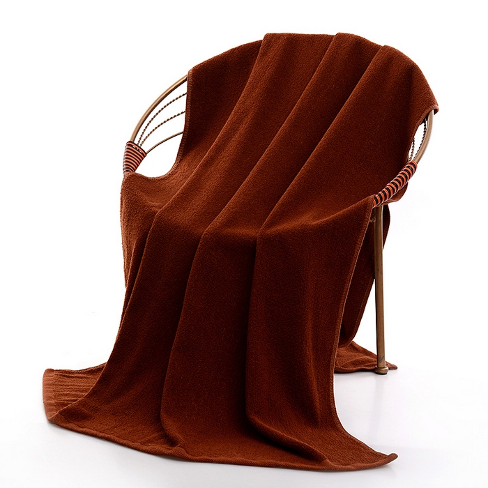 91家纺网 家纺一手货源 找家纺 彩虹毛巾 2025新款无印风纯色21股纯棉毛巾浴巾套装加厚大毛巾大浴巾组合（规格： 毛巾:34*75CM 浴巾:70*140CM） 纯色咖浴巾 通用