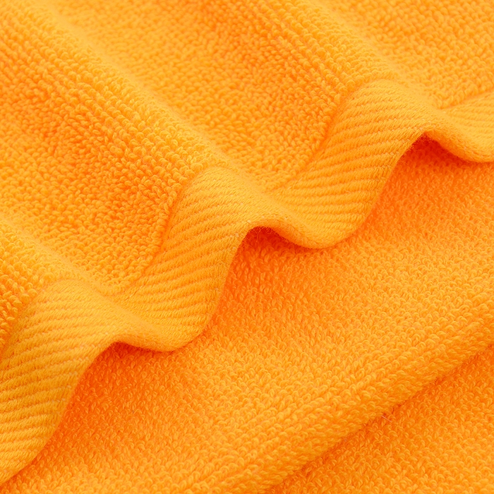 91家纺网 家纺一手货源 找家纺 彩虹毛巾 2025新款无印风纯色21股纯棉毛巾浴巾套装加厚大毛巾大浴巾组合（规格： 毛巾:34*75CM 浴巾:70*140CM） 纯色黄毛巾 通用