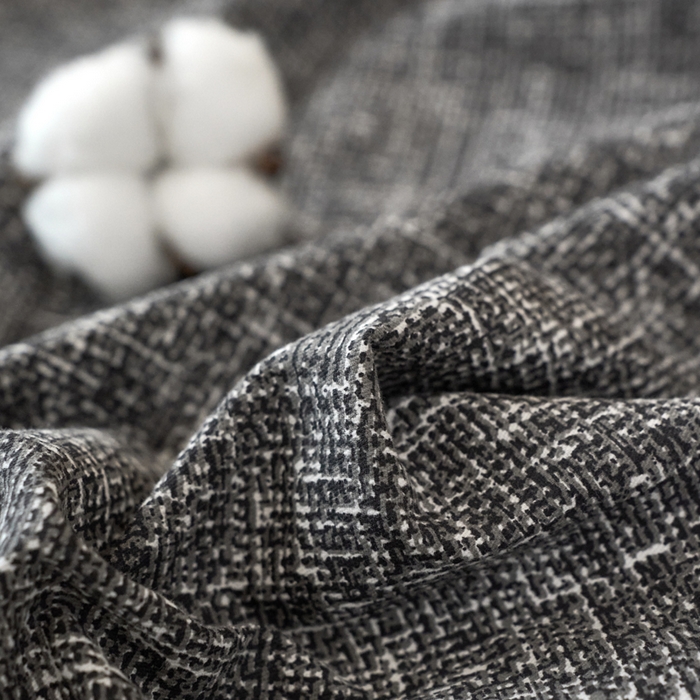 91家纺网 家纺一手货源 找家纺 春皖家纺 2025新款全棉原棉磨毛色织水洗单床笠回暖系列-风格二 浅陌灰