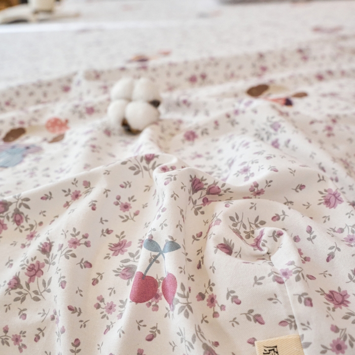 91家纺网 家纺一手货源 找家纺 春皖家纺 2025新款全棉原棉磨毛色织水洗单床笠回暖系列-风格二 旺财