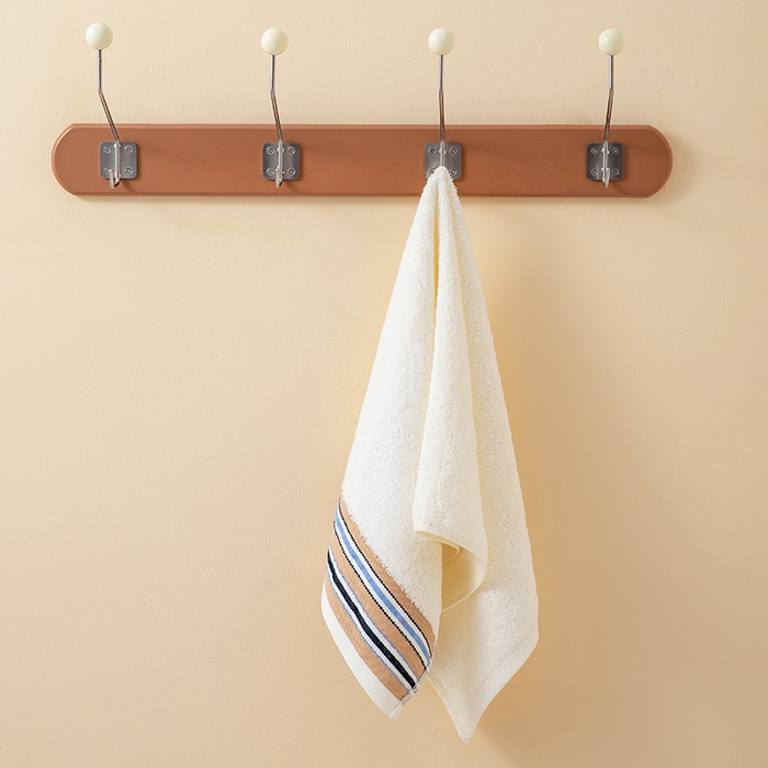 91家纺网 家纺一手货源 找家纺 彩虹毛巾 2025新款超柔亲肤毛浴巾竹纤维毛巾浴巾两件套吸水洗澡毛巾浴巾套装（规格： 毛巾:34*75CM 浴巾:70*140CM） 竹纤维宽段浴巾-乳黄 通用