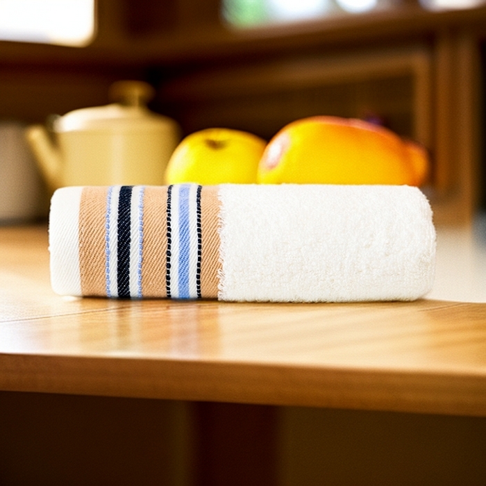 彩虹毛巾 2025新款超柔亲肤毛浴巾竹纤维毛巾浴巾两件套吸水洗澡毛巾浴巾套装（规格： 毛巾:34*75CM 浴巾:70*140CM） 竹纤维宽段浴巾-乳黄 通用