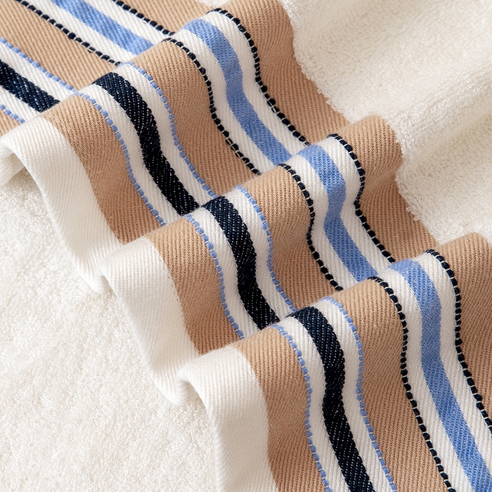 91家纺网 家纺一手货源 找家纺 彩虹毛巾 2025新款超柔亲肤毛浴巾竹纤维毛巾浴巾两件套吸水洗澡毛巾浴巾套装（规格： 毛巾:34*75CM 浴巾:70*140CM） 竹纤维宽段浴巾-乳黄 通用