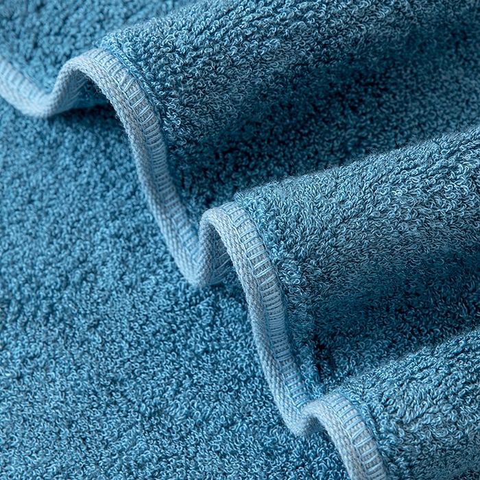 91家纺网 家纺一手货源 找家纺 彩虹毛巾 2025新款超柔亲肤毛浴巾竹纤维毛巾浴巾两件套吸水洗澡毛巾浴巾套装（规格： 毛巾:34*75CM 浴巾:70*140CM） 竹纤维宽段毛巾-宝石蓝 通用