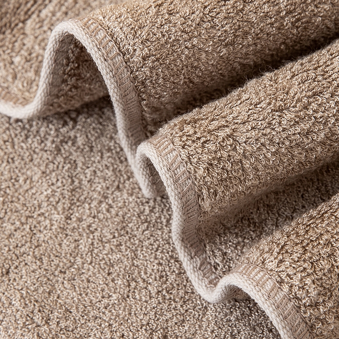 91家纺网 家纺一手货源 找家纺 彩虹毛巾 2025新款超柔亲肤毛浴巾竹纤维毛巾浴巾两件套吸水洗澡毛巾浴巾套装（规格： 毛巾:34*75CM 浴巾:70*140CM） 竹纤维宽段毛巾-中棕 通用