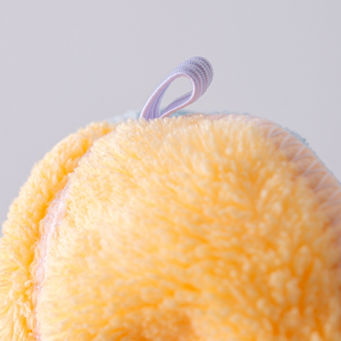 91家纺网 家纺一手货源 找家纺 彩虹毛巾 2025新款珊瑚绒浴帽公主风蝴蝶结干发帽洗头包头浴巾加厚干发巾 蓝拼黄浴帽加厚单层款 25x65CM/只