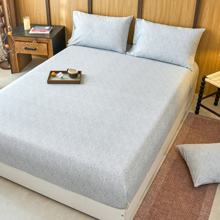 91家纺网 家纺一手货源 找家纺 春皖家纺 2025新款全棉原棉磨毛色织水洗单床笠回暖系列-风格二 幸福里