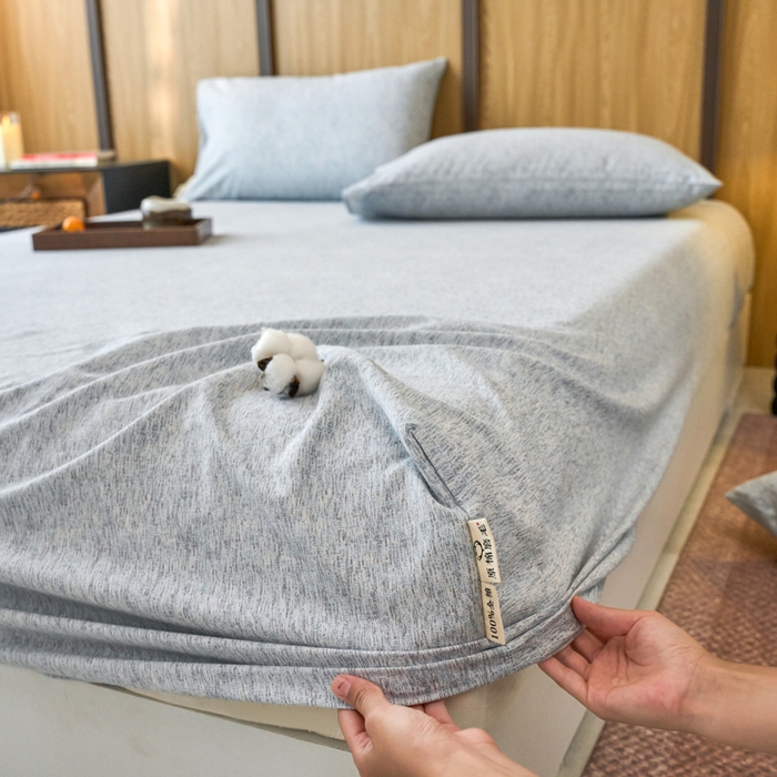 91家纺网 家纺一手货源 找家纺 春皖家纺 2025新款全棉原棉磨毛色织水洗单床笠回暖系列-风格二 幸福里