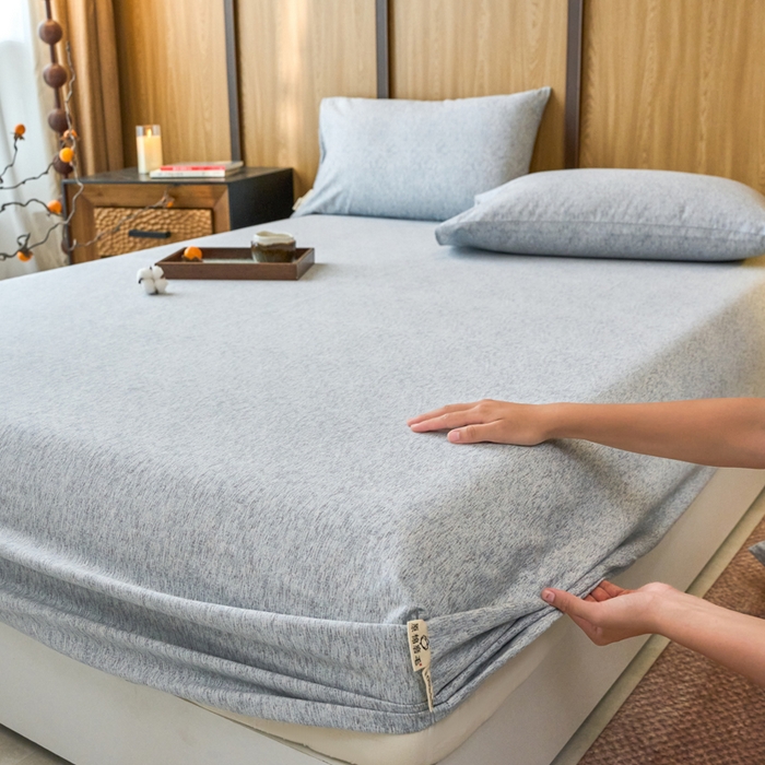 91家纺网 家纺一手货源 找家纺 春皖家纺 2025新款全棉原棉磨毛色织水洗单床笠回暖系列-风格二 幸福里