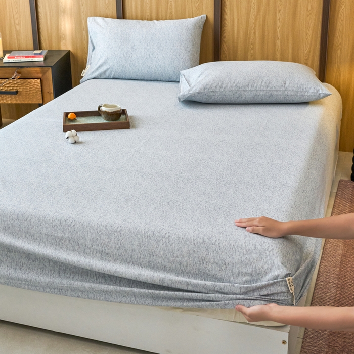 91家纺网 家纺一手货源 找家纺 春皖家纺 2025新款全棉原棉磨毛色织水洗单床笠回暖系列-风格二 幸福里