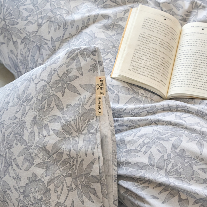 91家纺网 家纺一手货源 找家纺 春皖家纺 2025新款原棉磨毛单被套 被套单件-风格一恋影春天