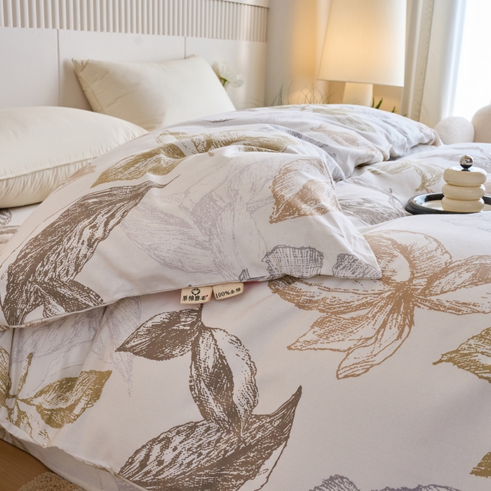 91家纺网 家纺一手货源 找家纺 春皖家纺 2025新款原棉磨毛单被套 被套单件-风格一留香