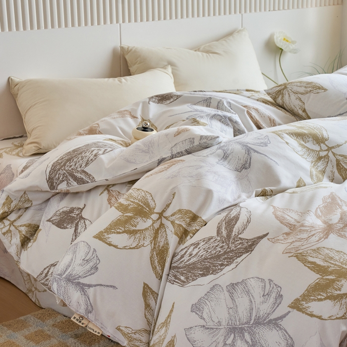 91家纺网 家纺一手货源 找家纺 春皖家纺 2025新款原棉磨毛单被套 被套单件-风格一留香