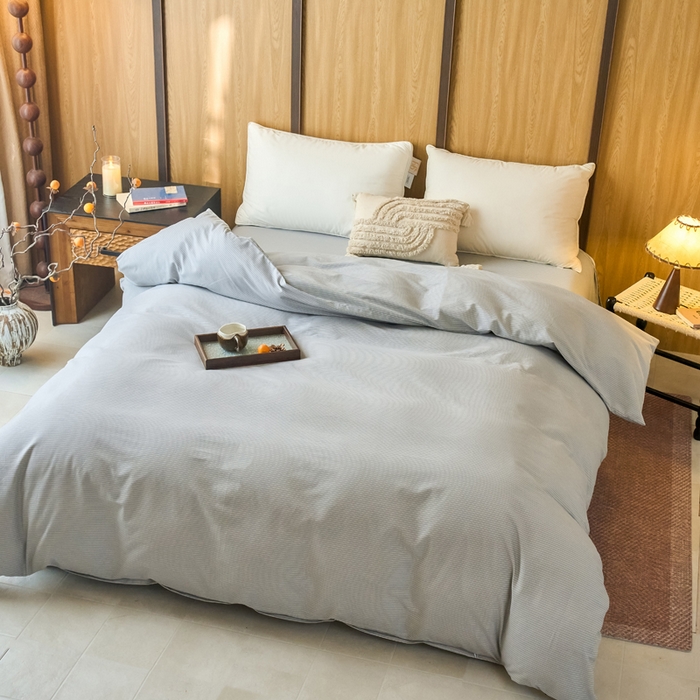 91家纺网 家纺一手货源 找家纺 春皖家纺 2025新款原棉磨毛单被套 被套单件-风格一雾灰细语